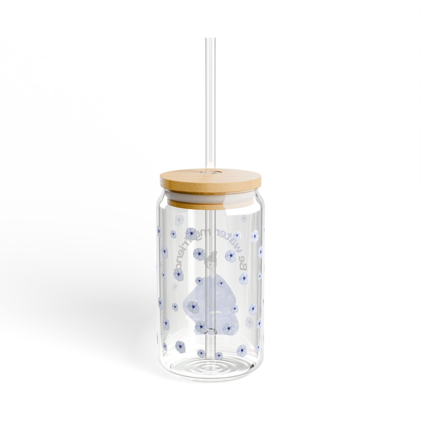 Vaso con tapa "Be water my friend"